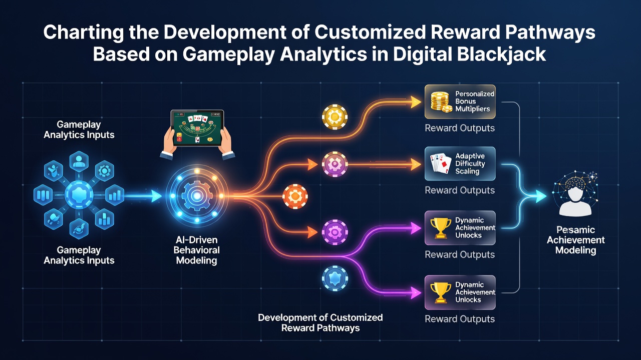 Darstellung von Belohnungspfaden und Analytics-Dashboards in Blackjack-Communities