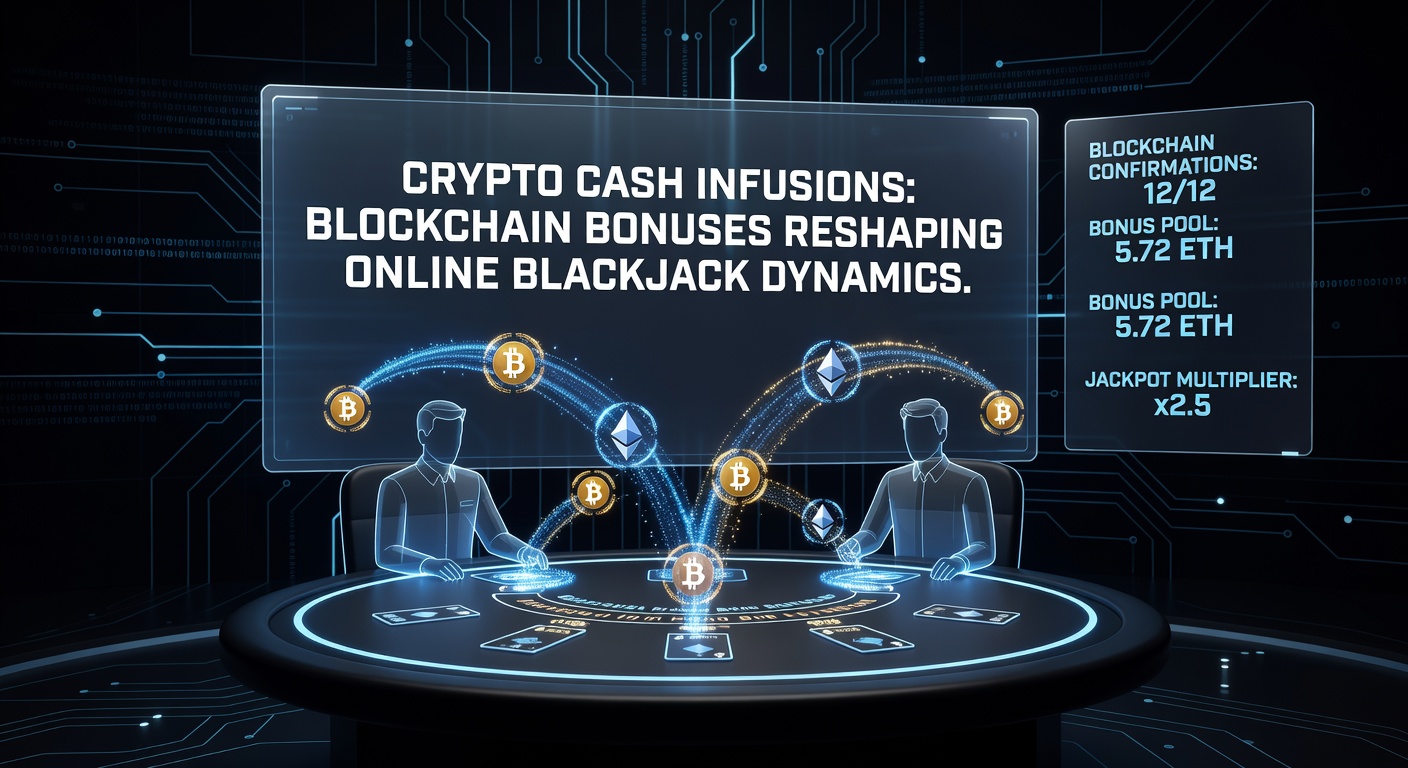 Detaillierte Darstellung eines Smart Contracts, der Krypto-Boni in Echtzeit für Blackjack-Sessions verteilt