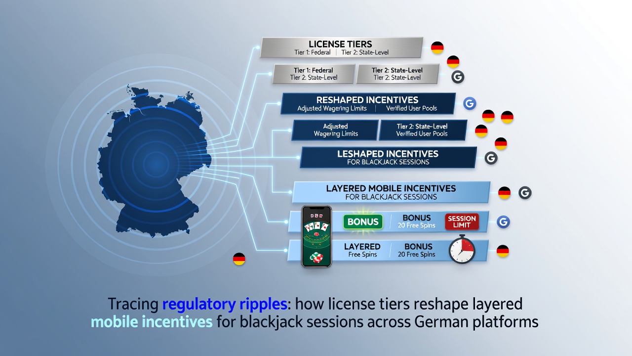 Visualisierung der Lizenzstufen und mobilen Anreize für Blackjack auf deutschen Plattformen